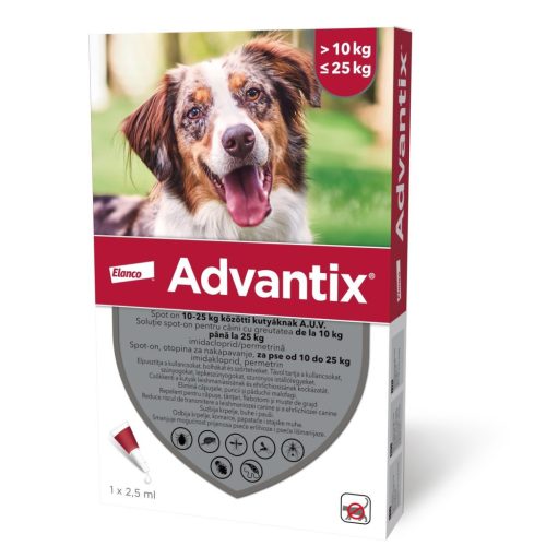 ADVANTIX DOG 10 -25 KG 1X2,5 ML