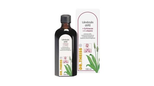 Dr. Theiss Lándzsás útifű Echinacea + C-vitamin folyékony étrend-kiegészítő 100ml