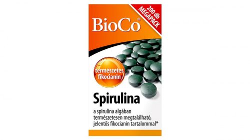 BioCo Spirulina Megapack tabletta 200 x 0,38 g (76 g)