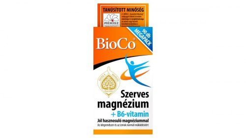 BioCo Szerves Magnézium+B6-vitamin Megapack tabletta 90 x 1,125 g (101,25 g)