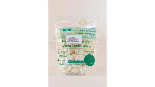 Műtőujjas latex WOLF OM púdermentes S 100x