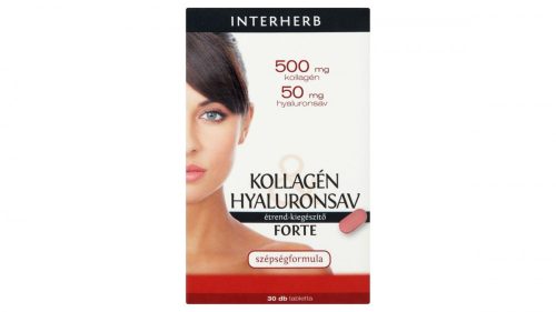 Interherb Kollagén & Hyaluronsav Forte étrend-kiegészítő tabletta 30 db 27 g