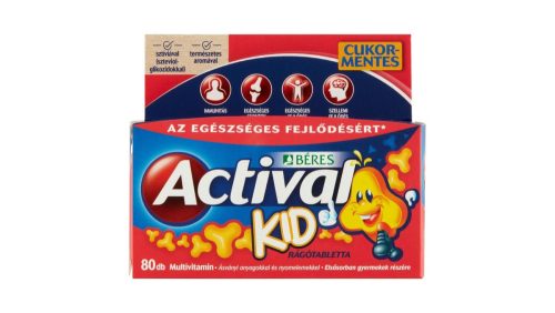 Béres Actival Kid rágótabletta komplex étrend-kiegészítő multivitamin 80 x 1 g (80 g)