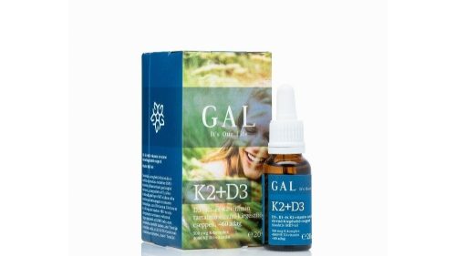 Gal K2- és D3-vitamin csepp K1-vitaminnal 20ml
