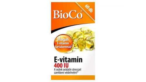 BioCo E-vitamin 400 IU lágyzselatin kapszula 60 x 0,61 g (36,6 g)