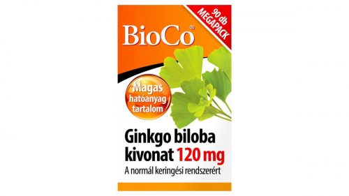 BioCo Ginkgo biloba kivonat 120 mg Megapack tabletta 90 x 0,3 g (27 g)