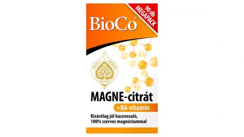 BioCo Magne-citrát+B6-vitamin Megapack filmtabletta 90 x 1,85 g (166,5 g)