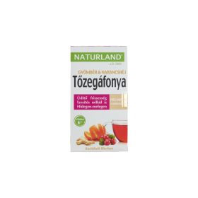   Naturland tőzegáfonya & gyömbér & narancshéj gyümölcstea 20X