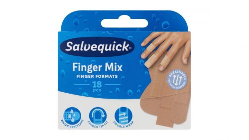 Salvequick sebtapasz Finger Mix 18x