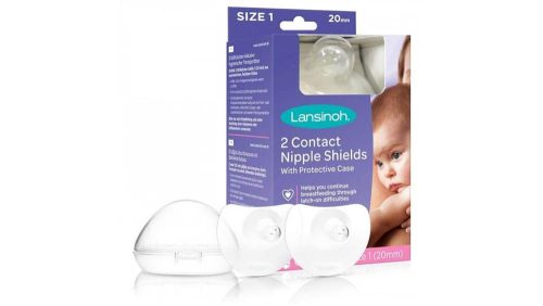 Lansinoh Contact bimbóvédő szilikon + tok 2x