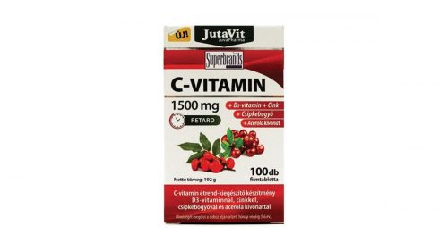 JutaVit C-vitamin 1500 mg+ Zn+csipkeb.+acerola+D3 100x