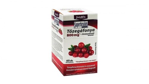 JutaVit Tőzegáfonya 800 mg filmtabletta aranyvessző kivonattal 60x