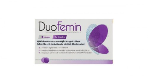 DuoFemin étrend-kiegészítő tabletta vitaminokkal ásványi anyagokkal gyógynövényekkel 56 db 31,64 g