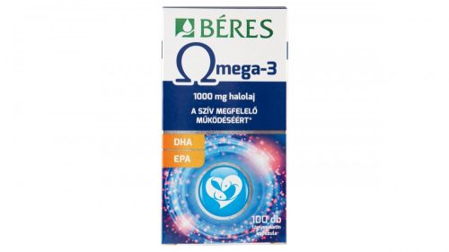 Béres Omega-3 1000 mg halolaj lágyzselatin kapszula 100 x 1,35 g (135 g)