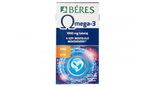 Béres Omega-3 1000 mg halolaj lágyzselatin kapszula 100 x 1,35 g (135 g)