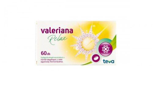 Valeriana Relax gyógynövénykivonatokat tartalmazó étrend-kiegészítő kapszula 60 x 0,481 g (26,70 g)