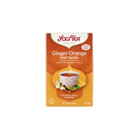 Yogi Tea BIO narancsos gyömbér tea vaníliával 17x