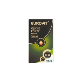   Eurovit Oliva-D Forte 3000 NE étrend-kiegészítő kapszula 60 x 0,445 g (24,72 g)