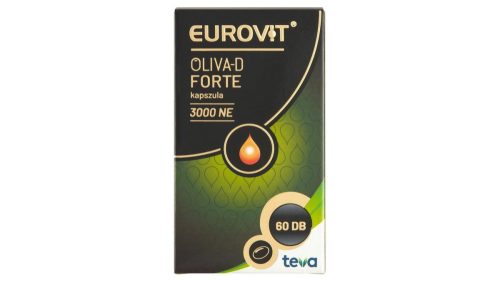 Eurovit Oliva-D Forte 3000 NE étrend-kiegészítő kapszula 60 x 0,445 g (24,72 g)