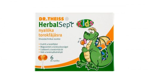Dr. Theiss HerbalSept Kids nyalóka torokfájásra 6x