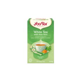 YogiTea Bio fehér tea aloe verával 17x
