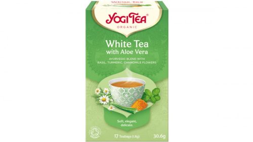 YogiTea Bio fehér tea aloe verával 17x