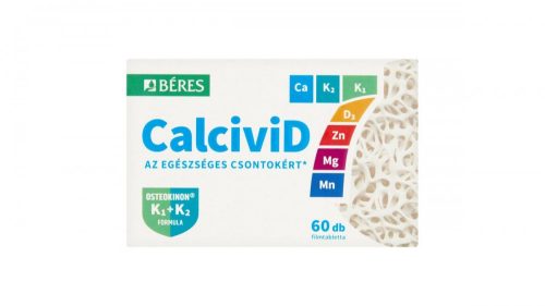 Béres CalciviD7 étrend-kiegészítő filmtabletta 60 db 87 g