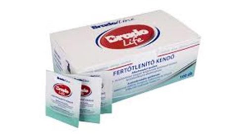 Bradolife fertőtlenítő kendő 100x