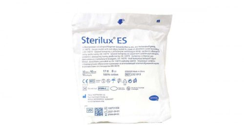 Mull-lap steril 10x10cm 8 rétegű Sterilux 10x