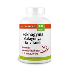   Interherb XXL Fokhagyma & galagonya + B1-vitamin tabletta 90x