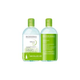   Bioderma Sébium H2O arclemosó zsíros bőrre Micella 2x250ml