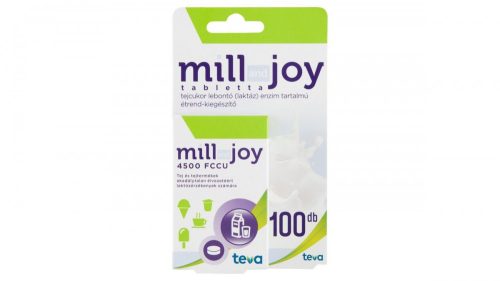 Mill and Joy tejcukor lebontó (laktáz) enzim tartalmú étrend-kiegészítő tabletta 100 db 7,2 g
