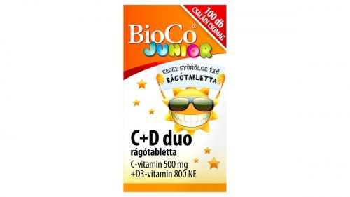 BioCo Junior C+D duo rágótabletta 100 x 1,4 g (140 g)