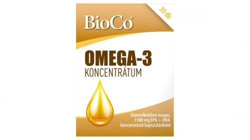 BioCo Omega-3 koncentrátum lágyzselatin kapszula 30 x 1,88 g (56,4 g)