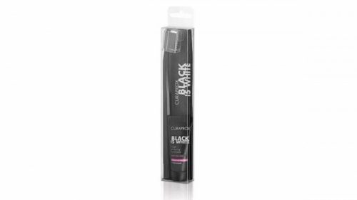 CURAPROX Black is White light pack csomag + mini fogkrém (8ml)
