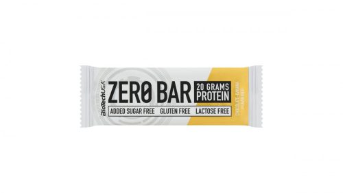 BioTechUSA Zero Bar csokoládé-banán ízű magas fehérjetartalmú szelet édesítőszerekkel 50 g