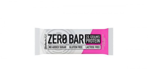 BioTechUSA Zero Bar csokoládé-marcipán ízű fehérjeszelet édesítőszerekkel 50 g