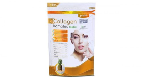 JutaVit Collagen+ Hialuron komplex por ananász íz 400g