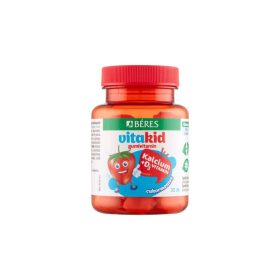   Béres VitaKid Kalcium+D3-vitamin cukormentes gumitabletta étrend-kiegészítő 30 x 3,18 g (95,4 g)