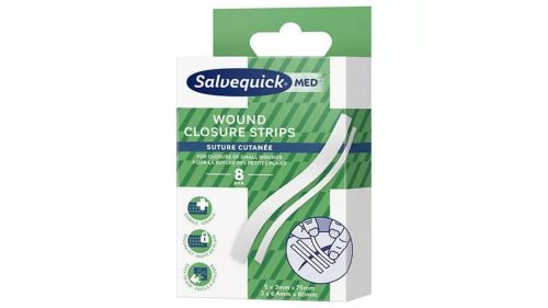 Salvequick Med steril sebzáró csík 8x