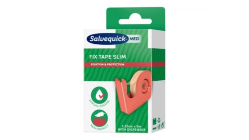 Salvequick Med ragtapasz 1,25 cm x 5 m+ tartó 1x