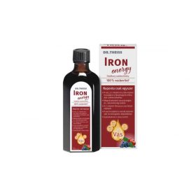   Dr. Theiss Iron Energy folyékony étrend-kiegészítő vassal és vitaminokkal, édesítőszerrel 250 ml