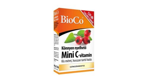 BioCo Mini C-vitamin retard tabletta csipkebogyós 120x
