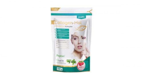JutaVit Collagen-Hal + Hialuron komplex por málna ízben 200g