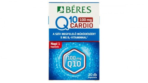 Béres Q10 100 mg Cardio étrend-kiegészítő kapszula 30 db 13,7 g