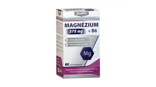 JutaVit Magnézium 375 mg + B6-vitamin tabletta 60x