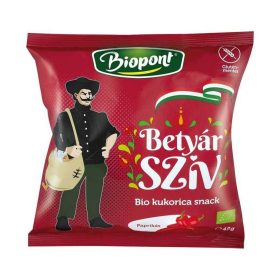   Biopont Betyár szív bio kukorica snack paprikás ízesítéssel