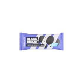   BioTechUSA Black Biscuit ízű bevont fehérjeszelet keksz darabokkal, cukrokkal, édesítőszerekkel 50 g