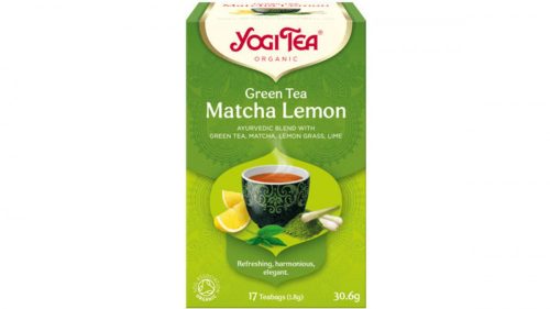 YogiTea Bio zöld tea matchával és citrommal 17x