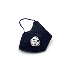 Szájmaszk FFP2 gyerek szelepes fekete 2x